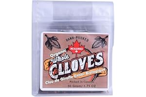 MCHAIMKO Whole Cloves (1.8oz/50g) Clous de Girofle Entiers Biologiques –Food, Aromatic | Non-GMO, No Additives | Perfect for 
