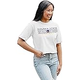 Blue 84 NBA Womens NBA Officially Licensed Women's Cropped T-Shirt White
