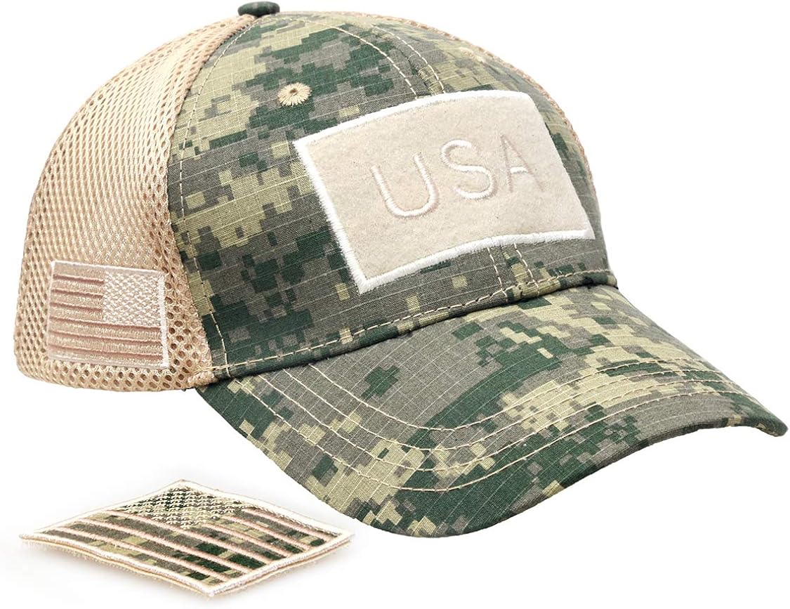 kiact American Flag Baseball Cap Men Camouflage Camo Caps Military