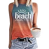 KBLDZHT Women Beach Tank Tops Hawaiian Sleeveless Tanks Summer Vacation Tees Vintage Graphic Girls Trip Tanks Vest