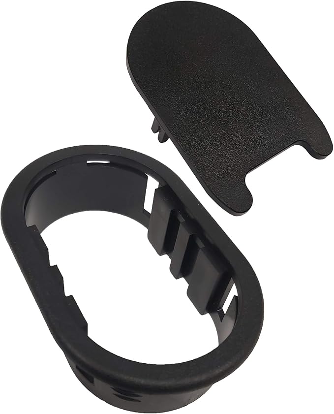 Oval Plastic Desk Grommet Black Home Improvement