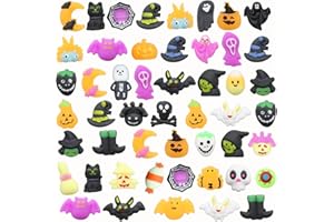 LAHAND 50 Pcs Halloween Mochi Squishy Toy Party Favors ,Mini Squishies Cute Squeeze Toy Stress Reliever Anxiety Packs for Boys and Girls