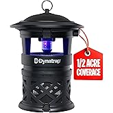 Dynatrap DT1130SR 1/2 Acre Mosquito & Flying Insect Outdoor Trap and Killer – Kills Mosquitoes, Flies, Wasps, Gnats, & Other Flying Insects - Bug Zapper Alternative – Black