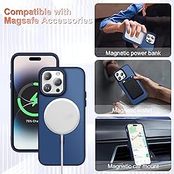 for iPhone 14 Pro Max Case, Matte Magnetic Phone