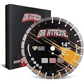 ORIXTREME 14 Inch Diamond Concrete Saw Blade, General Purpose Blade | Segmented Blade Dry/Wet Cutting Concrete,Masonry, Brick, Block, Paver 1"-20mm Arbor