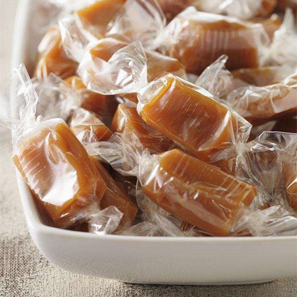 BBC Clear Non-Stick and Twisted Tightly Wrapper, Caramel Candy Cellophane Wrapping Paper, 500 Sheets (3.5"x5")