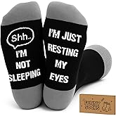 Kannove Funny Birthday Gifts for Men Dad Father Husband Grandpa from Daughter,Novelty Socks White Elephant Gag Gift for Adult