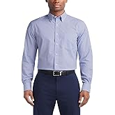 Tommy Hilfiger Men's Regular Fit Non Iron Gingham Dress Shirt - Amazon Exclusive
