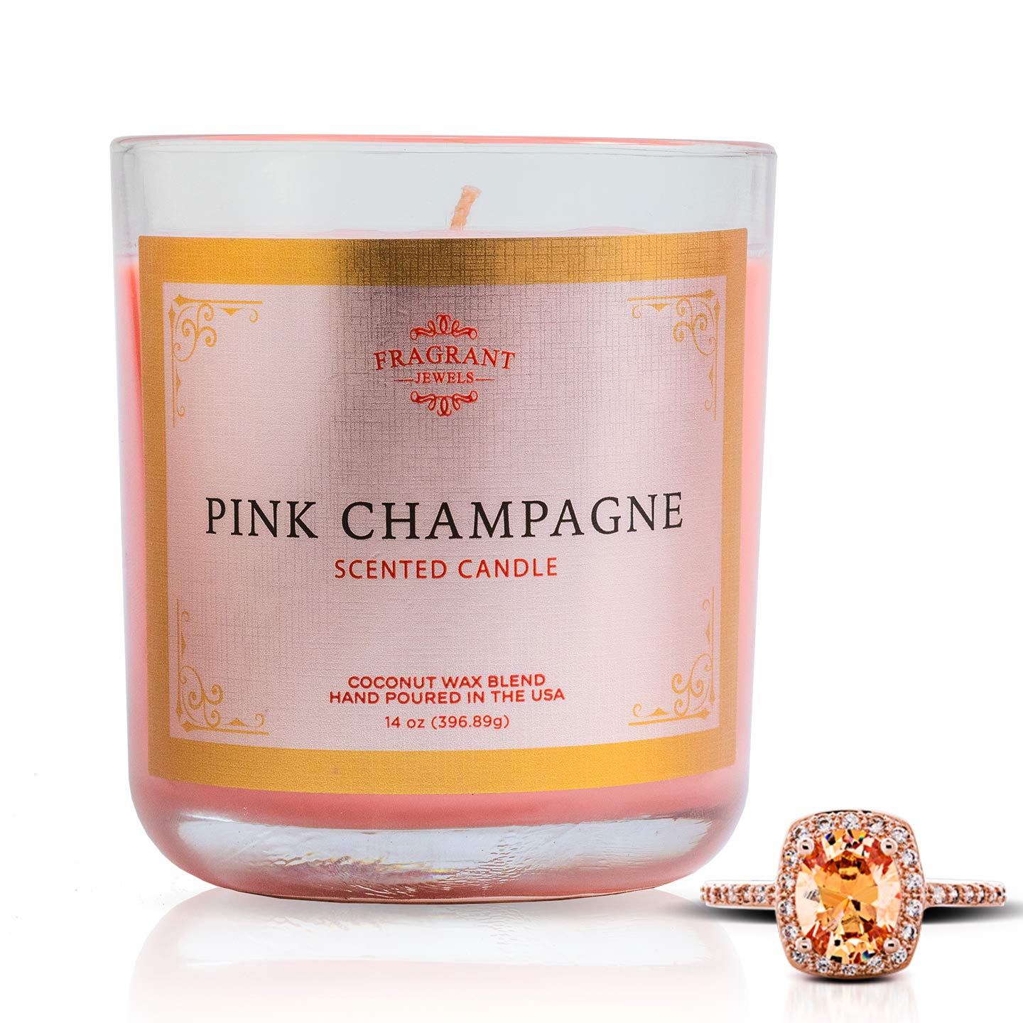 Fragrant Jewels Pink Champagne Jewel Candle with