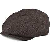 Newsboy' Style Flat Cap Wool at Amazon 