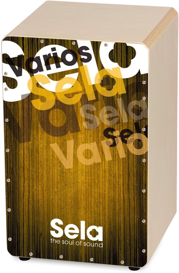 Sela SE 144 IT Varios Gold Cajon Set including backpack, cajon pad, Italian cajon method, CD and DVD - Image 3