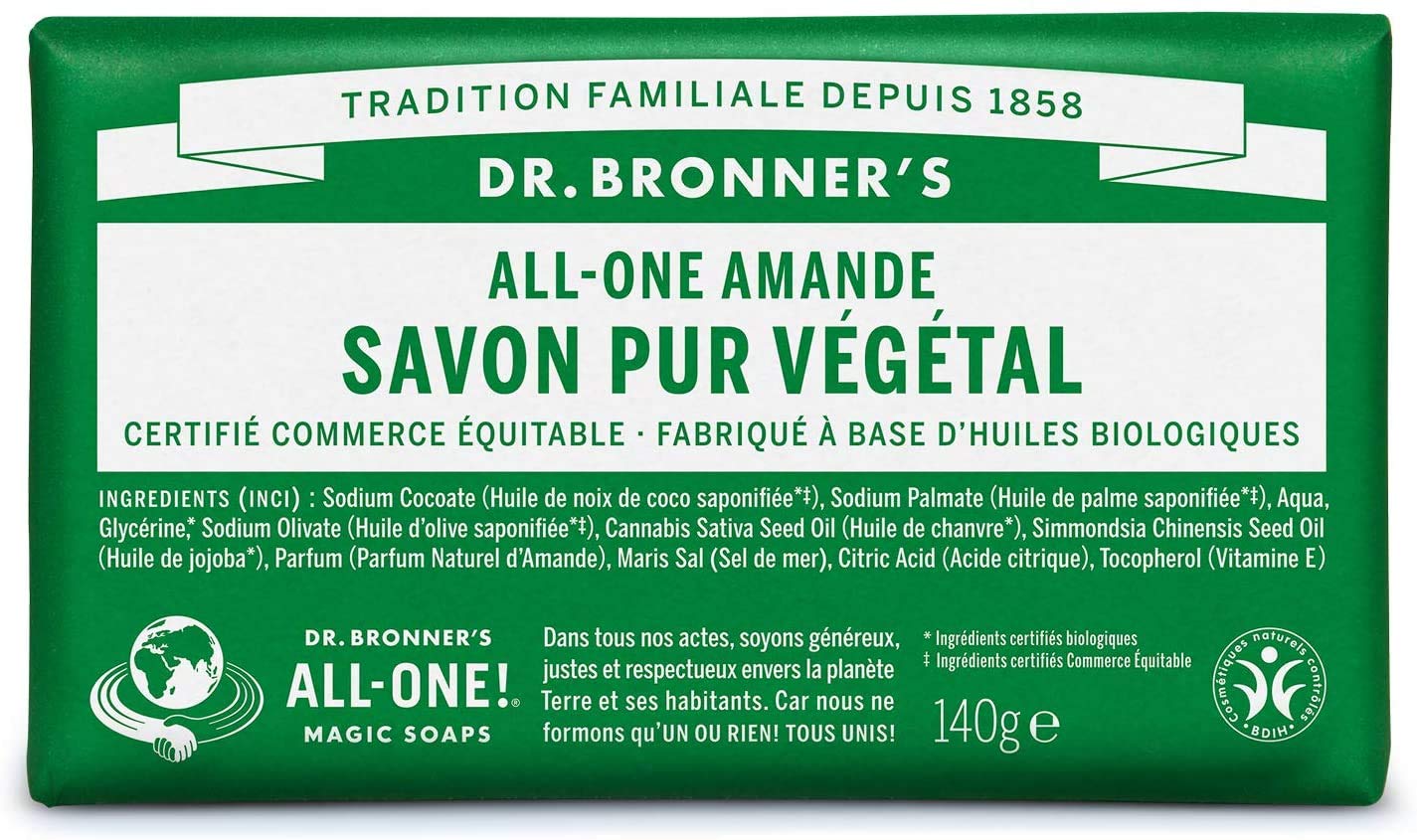 Dr. Bronner's Magic Soap - Mandel, 0.46oz/ft²