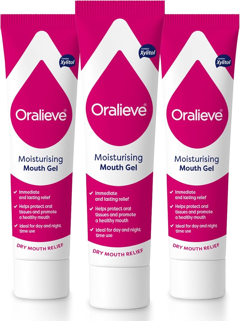 Oralieve Moisturising Dry Mouth Relief Gel 3 x 50ml Hydrating Gel