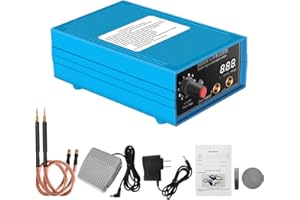 Docreate Handheld Spot Welder, 5000W Portable Mini Spot Welder DIY Kit for Welding 18650/ and Nickel, 10-speed adjustable battery welder spot, suitable for gifting to loved ones/family/friends