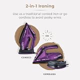 Tower T22008 CeraGlide Cordless Steam Iron, 2400W, Ceramic Soleplate view 3