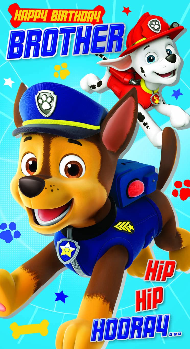 Paw Patrol Brother Birthday Card