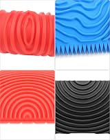 QWORK 8Pcs Wood Grain Tool Set Rubber Embossing for DIY Home Decor view 5