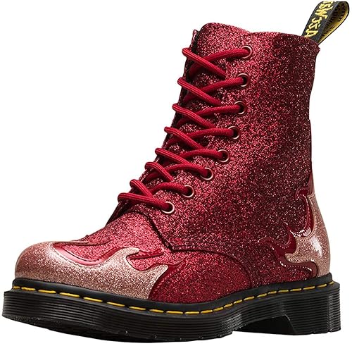 dr martens red chrome