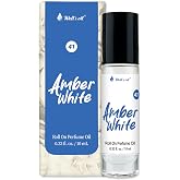 Well's Oil Roll-On Perfume Oil (Amber White) | Long-Lasting | Paraben-Free | 0.33 Fl Oz / 10 ml