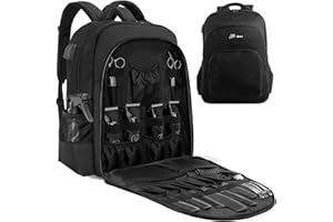 TORIBIO Barber Supplies Bag for Clippers and Supplies, Hairstylist Clipper Portable Backpack for Barber Tools (Black)