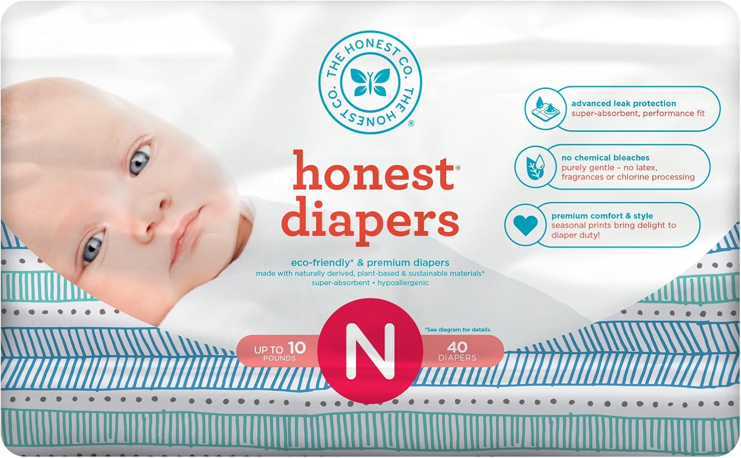 honest diapers size 0