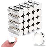 DIYMAG 200Pcs Small Refrigerator Magnets, 12x3mm Round Rare Earth Magnet | Mini Tiny Neodymium Strong Magnets for Refrigerator, DIY, Crafts, Kitchen and Office