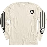 Blue 84 NHL Unisex-Adult NHL Officially Licensed Long Sleeve T-Shirt Ringspun Ivory Sleeveshot