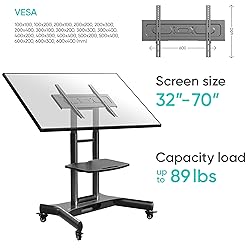 ONKRON Mobile TV Stand on Wheels for 32-70 Inch