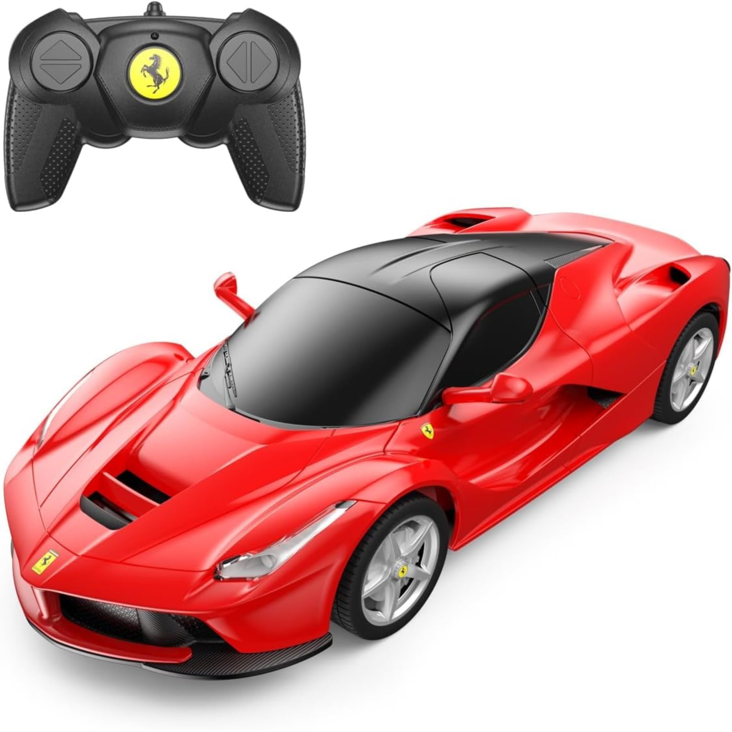 RASTAR La Ferrari Remote Control Car, 1:24 Ferrari RC Car for Kids, Red Toy Car