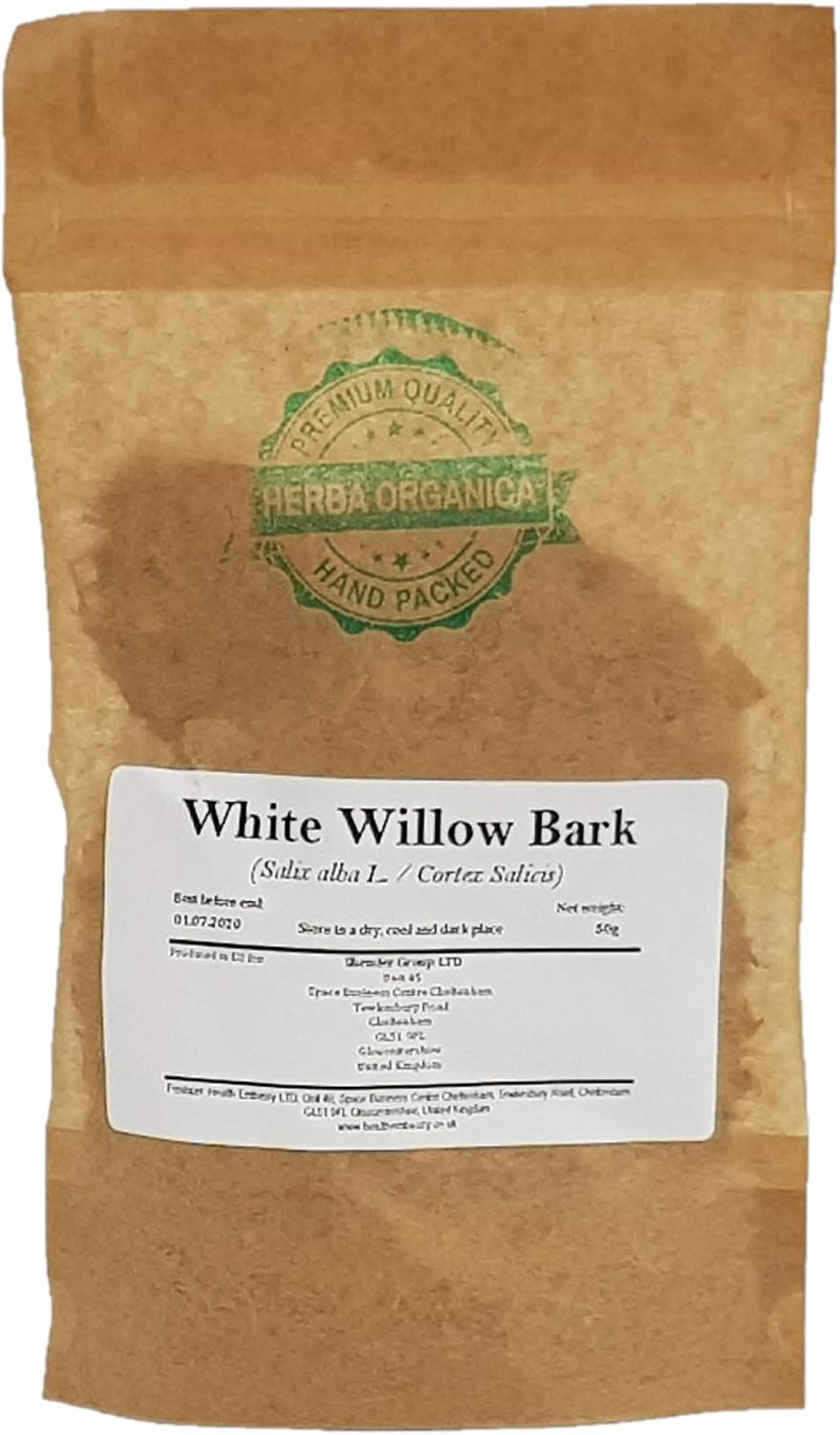 Herba Organica White Willow Bark - Salix Alba L - Herbal Tea (50g)