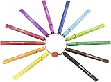STABILO Cappi Fibre-Tip Pens 12 Assorted Colours Ergonomic Grip Washable Ink 1mm view 4
