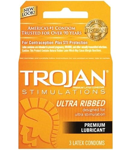 Amazon.com: Trojan Ribbed Ecstasy Condoms - Box of 3 (Packaging May Vary) :  Health & Household