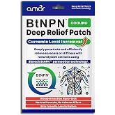 Amor Turmeric &amp; Curcumin Topical Relief Patch &ndash; Natural Botanical Formula for Daily Comfort, Post-Workout Recovery, Muscle Soreness. BtNPN Tech | 5.1 x 3.5", (6 Large Patches)