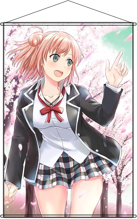 Amazon Cosfancy タペストリー やはり俺の青春ラブコメはまちがっている 由比ヶ浜結衣 ゆいがはまゆい Yuigahama Yui ポスター 掛ける絵 巻物 軸物 アニメ おしゃれ 萌え 90cmx60cm アニメ 萌えグッズ 通販