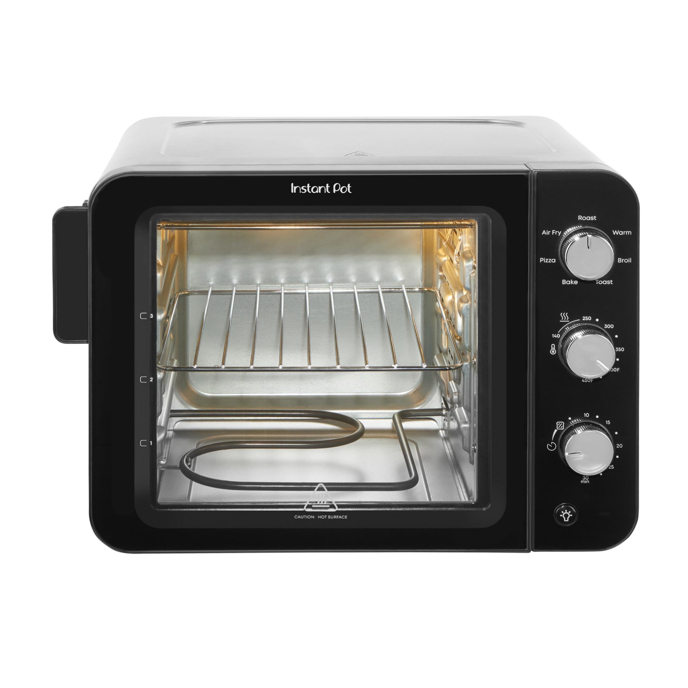 Instant Pot 4-Slice InstantHeat 7-in-1 Air Fryer Toaster Oven, Air Fry, Bake, Toast, Roast, Broil, Warm, and Make Pizza