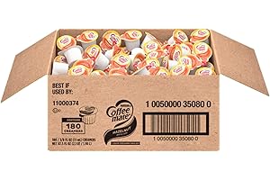 Nestle Coffee mate Coffee Creamer, Hazelnut, Liquid Creamer Singles, Box of 180 Singles