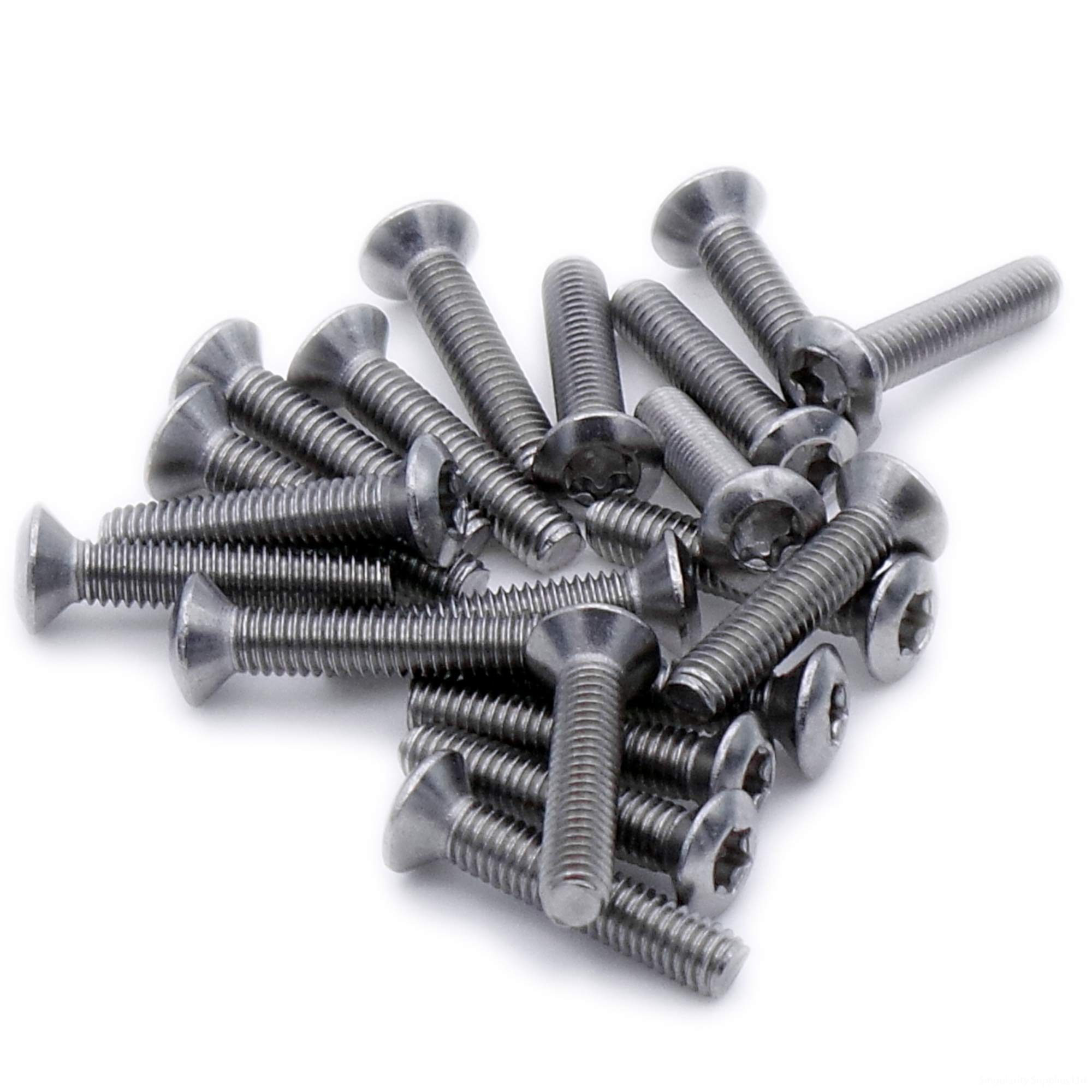 M3 (3mm x 14mm) TX Socket Raised Countersunk Machine Screw (Bolt) - Stainless Steel (A2) (Pack of 20)