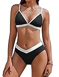 AI'MAGE Womens Sexy Triangle Bikini Set High Cut