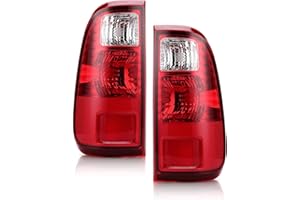 OKLPF Rear Brake Tail Light Compatible With 2008-2016 Ford F250 F350 F-250 F-350 F450 F550 Super Duty,Replace BC3Z13405A BC3Z13404A,Replacement Red Taillight Assembly,Driver and Passenger Side