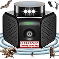 TERMX Rat Repellent for House Best Thing to Get Rid of Mice with 4 Modes Attic Rodent Deterrent Looking The Best Ultrasonic Pest Repeller Indoor No Touch Solution for House Garage Warehouse RV etc