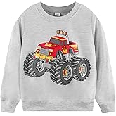 Popshion Toddler Boys Sweatshirt Cotton Lightweight Kids Winter Warm Sweater Crewneck Pullover Tops