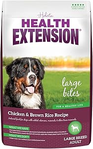 Health Extension Large Breed (Large Bites) Dry Dog Food - Chicken & Brown Rice Recipe, 30 LB