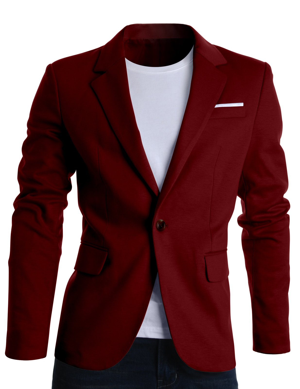 FLATSEVEN Mens Fit Casual Premium Blazer Jacket