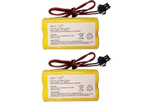 NEAFAZA 3.6V 900mAh NiCd Exit Sign Emergency Light Battery Replacement Compatible with Lithonia ELB B001 ELBB001 ELB-B001 Lithonia EU2 LED Interstate ANIC1566 Unitech 0253799(2 Pack)