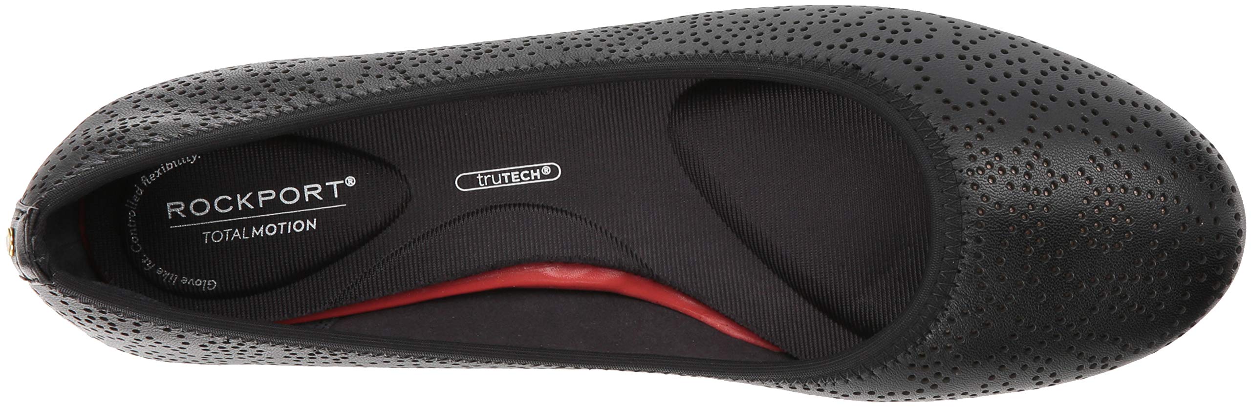 Rockport Women's Total Motion Hidden Wedge 20mm Perf Ballet Flat - Image 9