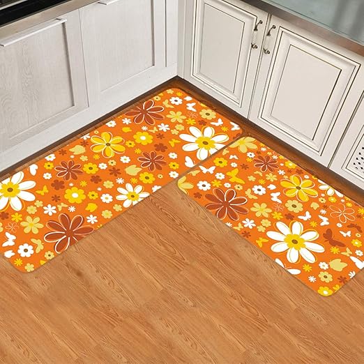 Amazon.com: Floral Kitchen Mats for Floor 2 Piece Cushioned Amazon.com: Floral Kitchen Mats for Floor 2 Piece Cushioned