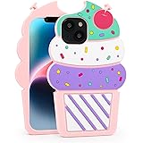 Dumkery Cute iPhone 13 Case, Ice Cream iPhone 14
