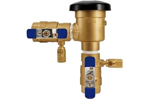 MARSOMGOR 1”720A Pressure Vacuum Breaker Assembly, Replacement for Zurn Wilkins 1-720A Thickened Brass Backflow Preventer Valve, Max 400 PSI, for Irrigation Systems and Commercial Water Supply Systems