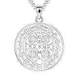 FJ Saint Benedict Necklace 925 Sterling Silver