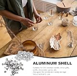 WINOMO Aluminium Tea Light Case 100 Sets DIY Wax Candle Molds view 7